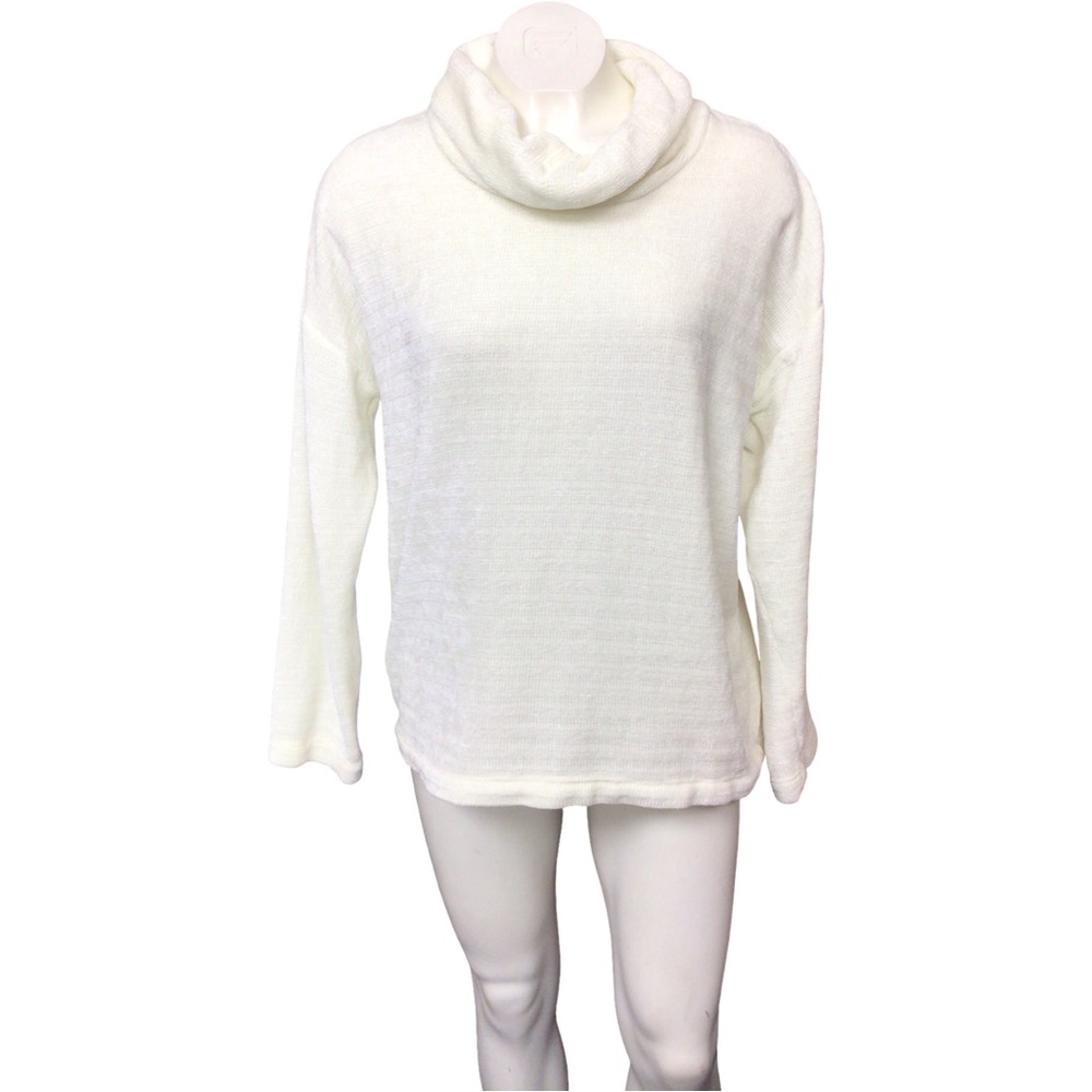 J. Jill Soft Cream Cowl Neck Sweater size small